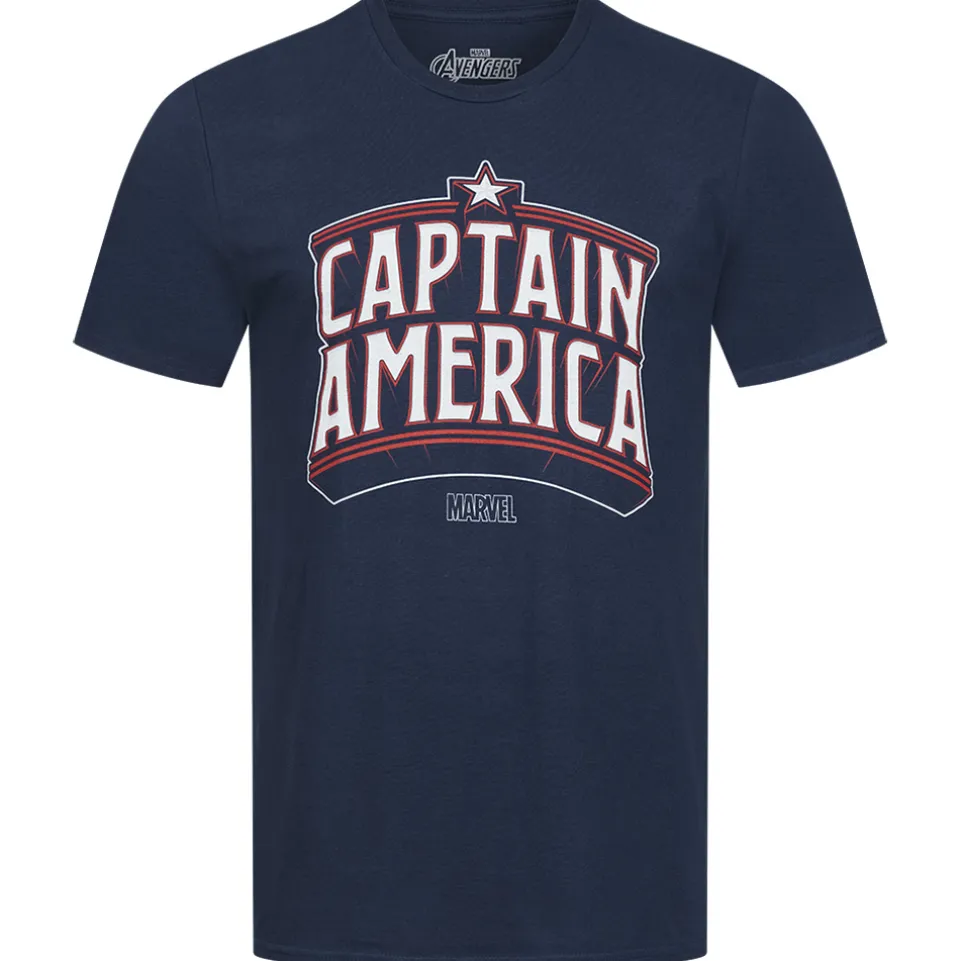 Captain America Archieve Herren T-Shirt FCMTS060NVY