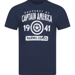 Captain America MARVEL Property Herren T-Shirt FBMTS657NVY