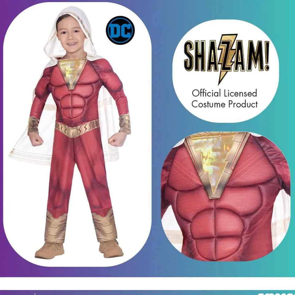 DC COMICS Shazam! Kinderkostüm 9906