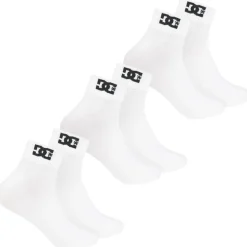 DC Shoes Quarter Unisex Socken 3 Paar weiß DC-21 QUARTER