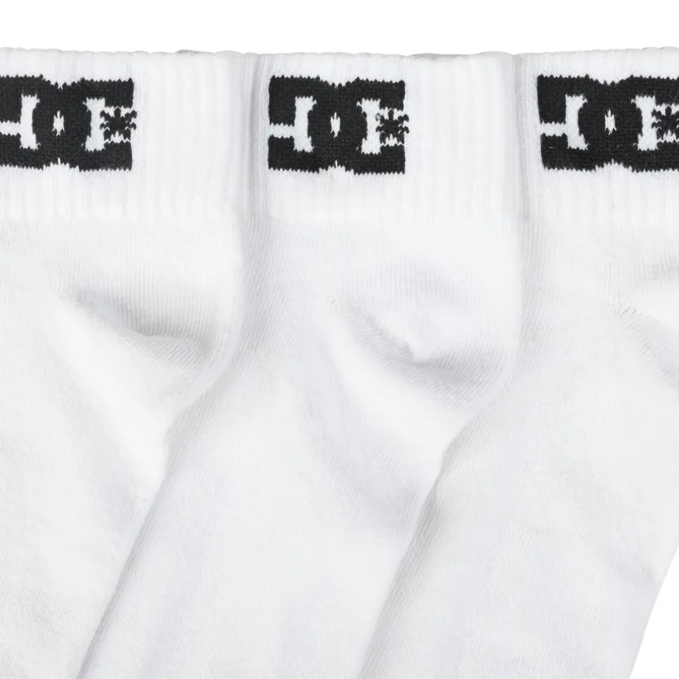 DC Shoes Quarter Unisex Socken 3 Paar weiß DC-21 QUARTER