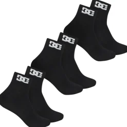 DC Shoes Quarter Unisex Socken 3 Paar schwarz DC-22 QUARTER