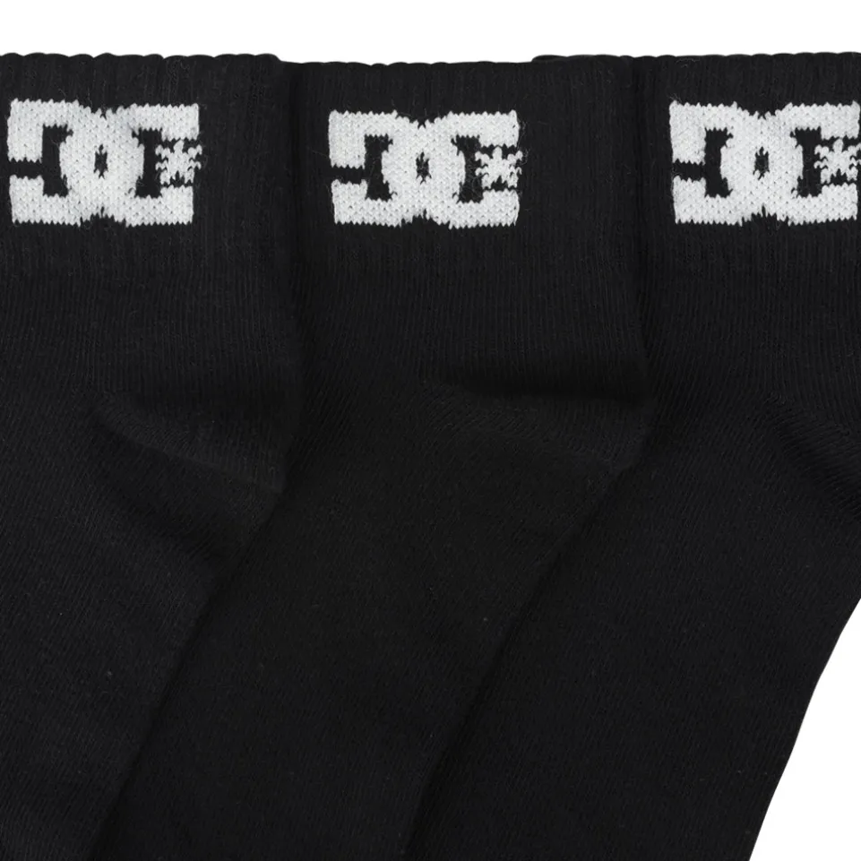 DC Shoes Quarter Unisex Socken 3 Paar schwarz DC-22 QUARTER