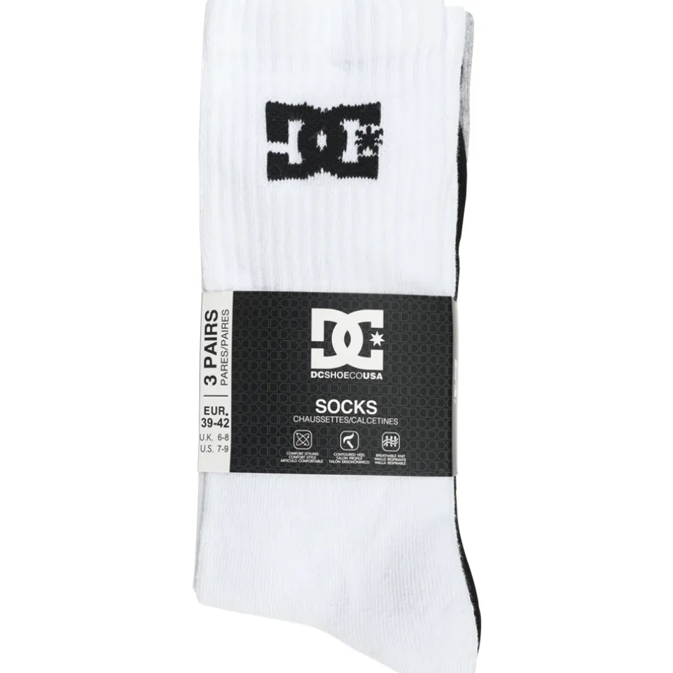 DC Shoes Sport Crew Unisex Socken 3 Paar multi DC-03 CREW