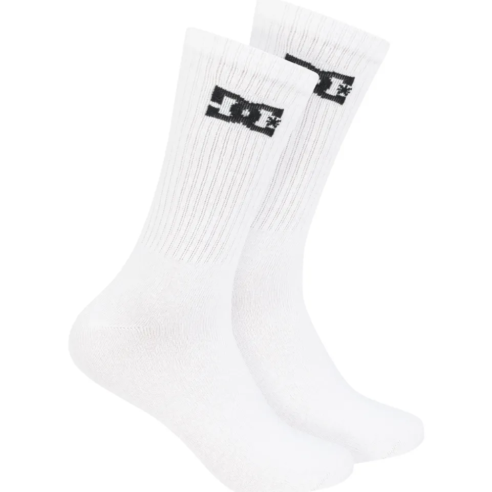 DC Shoes Sport Crew Unisex Socken 3 Paar weiß DC-01 CREW