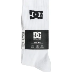 DC Shoes Sport Crew Unisex Socken 3 Paar weiß DC-01 CREW