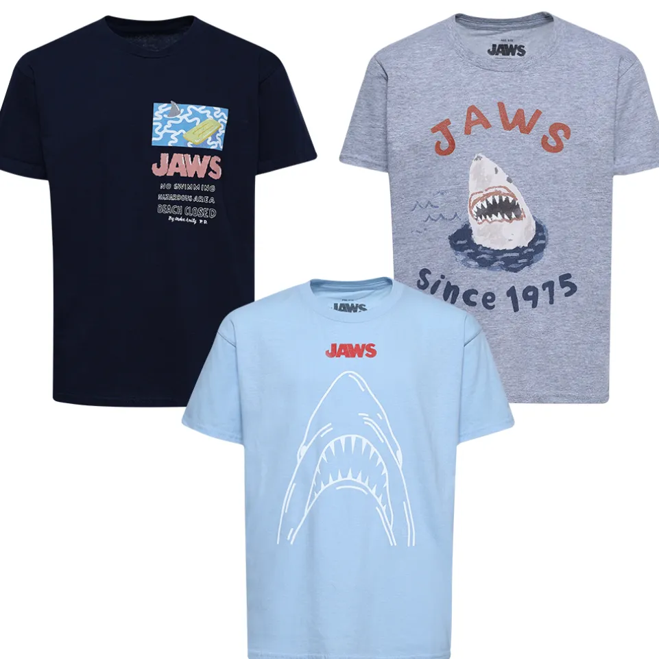 Der weiße Hai JAWS No Swimming Kinder T-Shirt 3er-Pack UNBPK113MUL