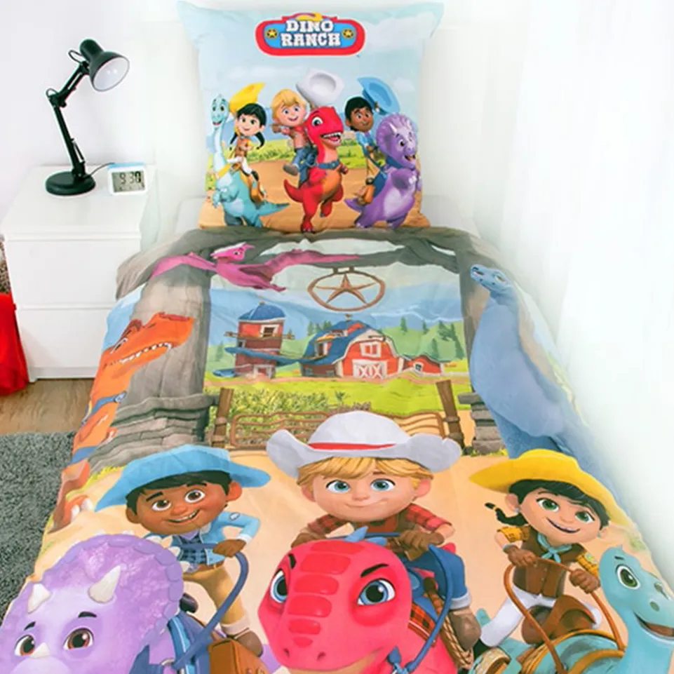 Dino Ranch Bettwäsche Set 135 x 200 cm + 80 x 80 cm 4434601050