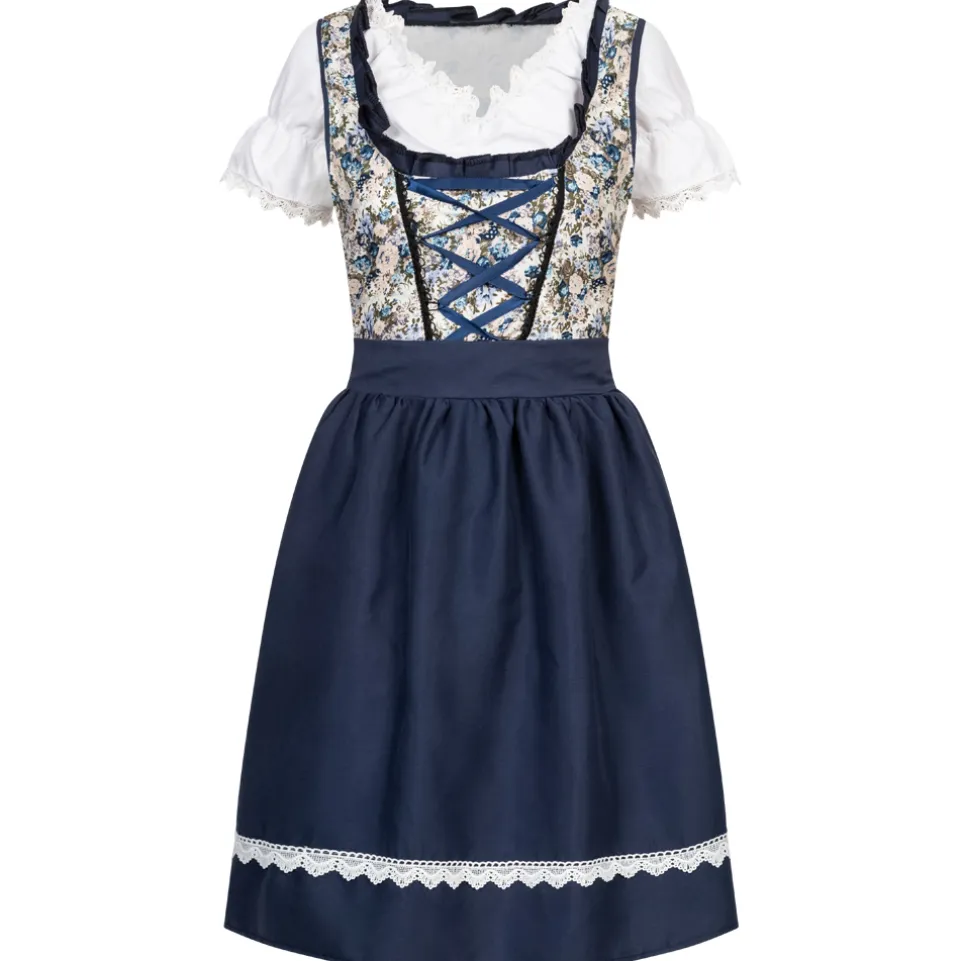 Dirndl Damen Oktoberfest-Kostüm MIESEPETER® blau