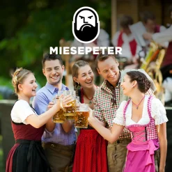 Dirndl Damen Oktoberfest-Kostüm MIESEPETER® blau
