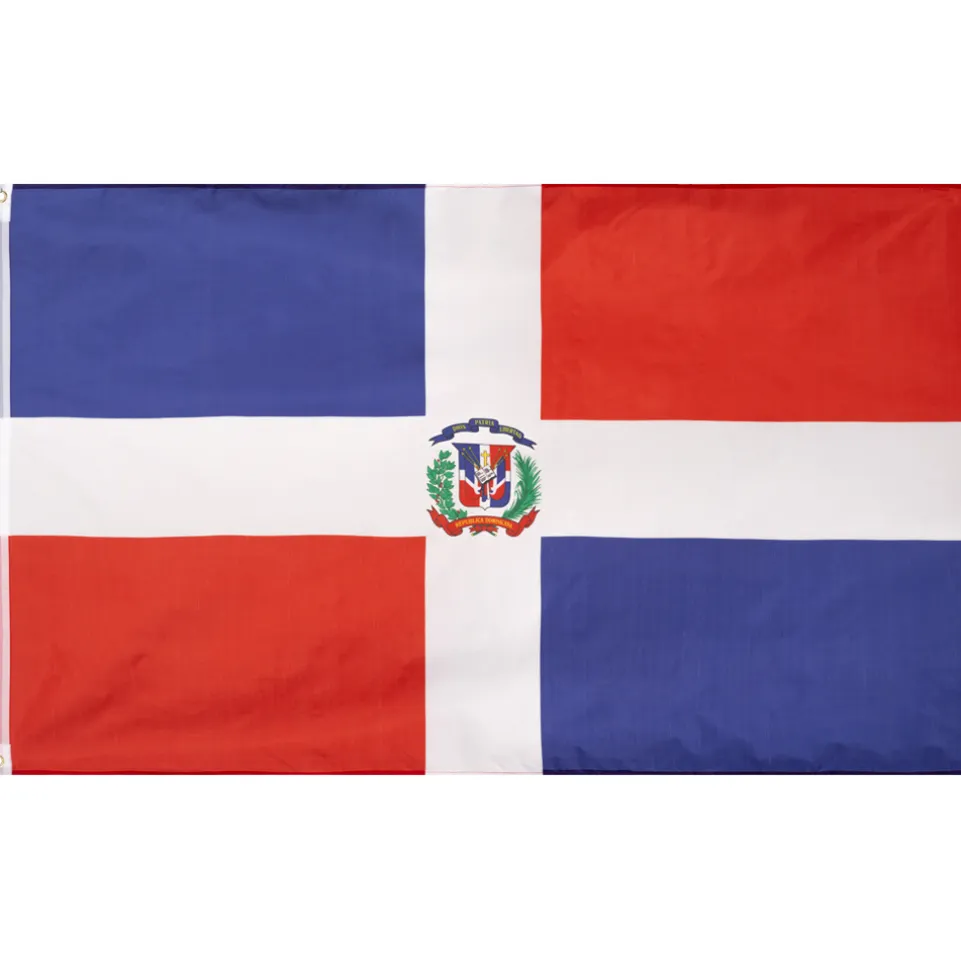 Dominikanische Republik Flagge MUWO "Nations Together" 90 x 150 cm