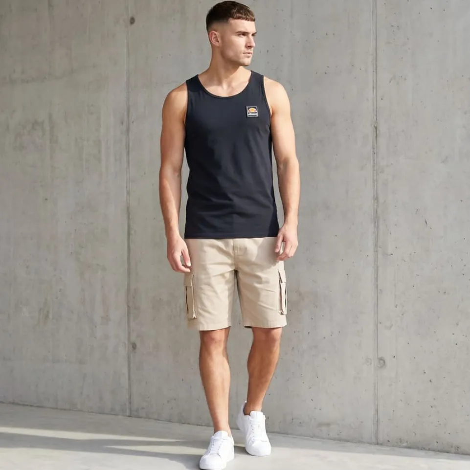 ellesse Applique Logo Herren Tank Top Shirt SBL18957-011
