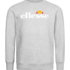 ellesse Kanya Crew Herren Sweatshirt SOP24044-Lt Grey Marl