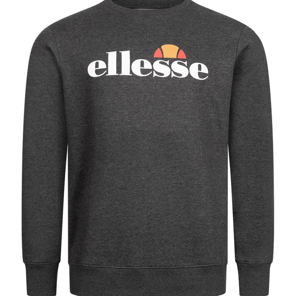 ellesse Kanya Crew Herren Sweatshirt SOP24044-Dk Grey