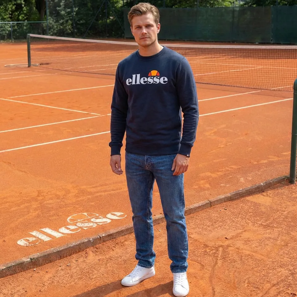 ellesse Kanya Crew Herren Sweatshirt SOP24044-Navy