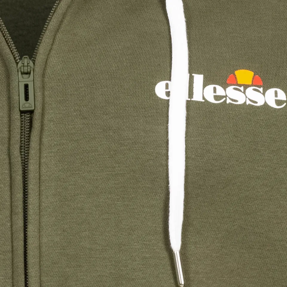 ellesse Klemerio Full Zip Herren Kapuzen Sweatjacke SOP23857-Khaki