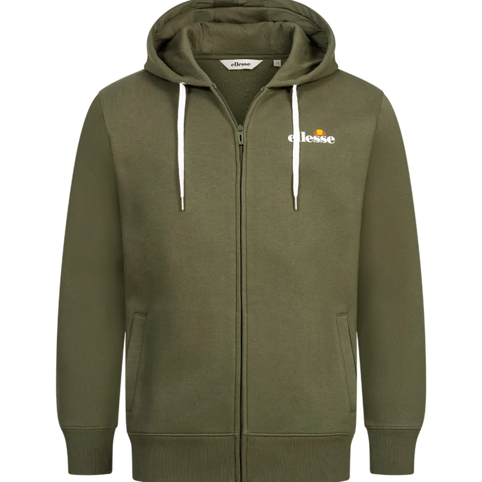 ellesse Klemerio Full Zip Herren Kapuzen Sweatjacke SOP23857-Khaki