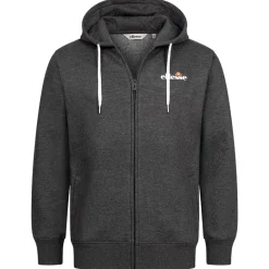 ellesse Klemerio Full Zip Herren Kapuzen Sweatjacke SOP23857-Dk Grey