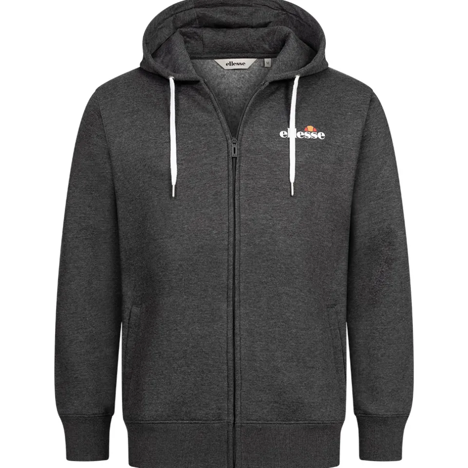 ellesse Klemerio Full Zip Herren Kapuzen Sweatjacke SOP23857-Dk Grey