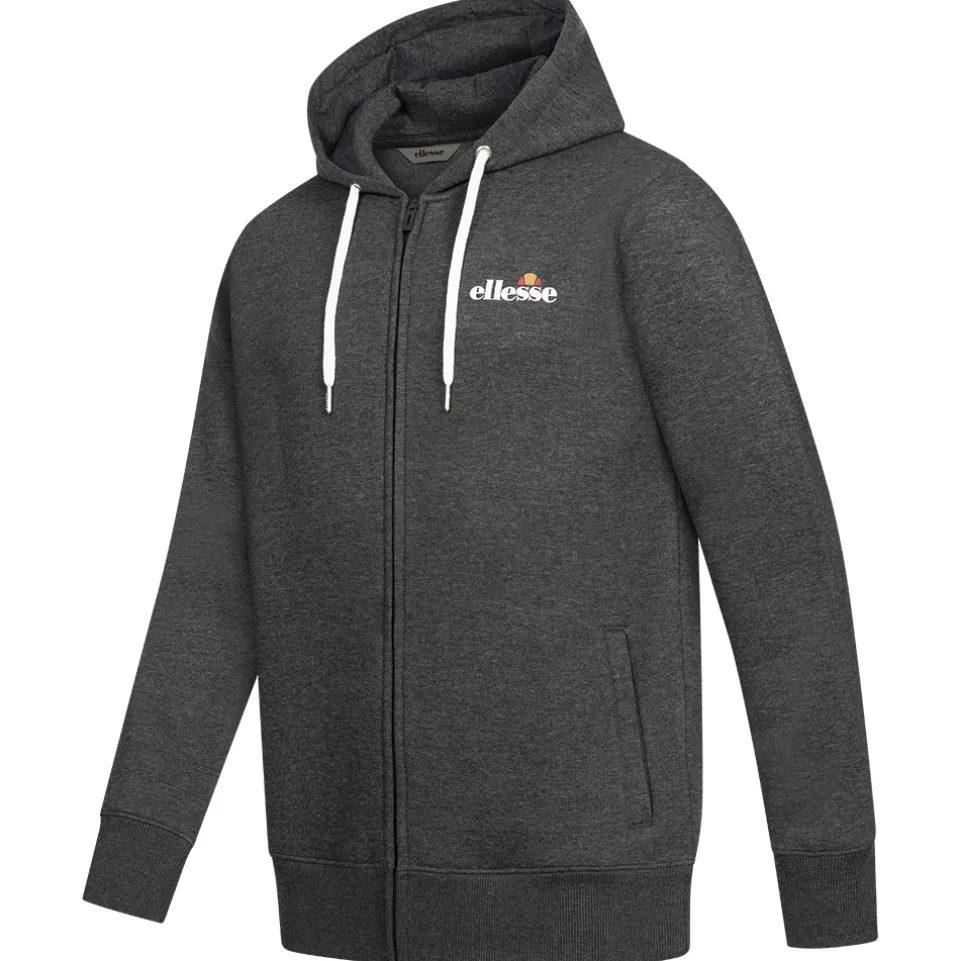 ellesse Klemerio Full Zip Herren Kapuzen Sweatjacke SOP23857-Dk Grey