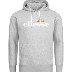 ellesse Monesiglio Hoody Herren Kapuzen Sweatshirt SOP23865-Lt Grey Marl