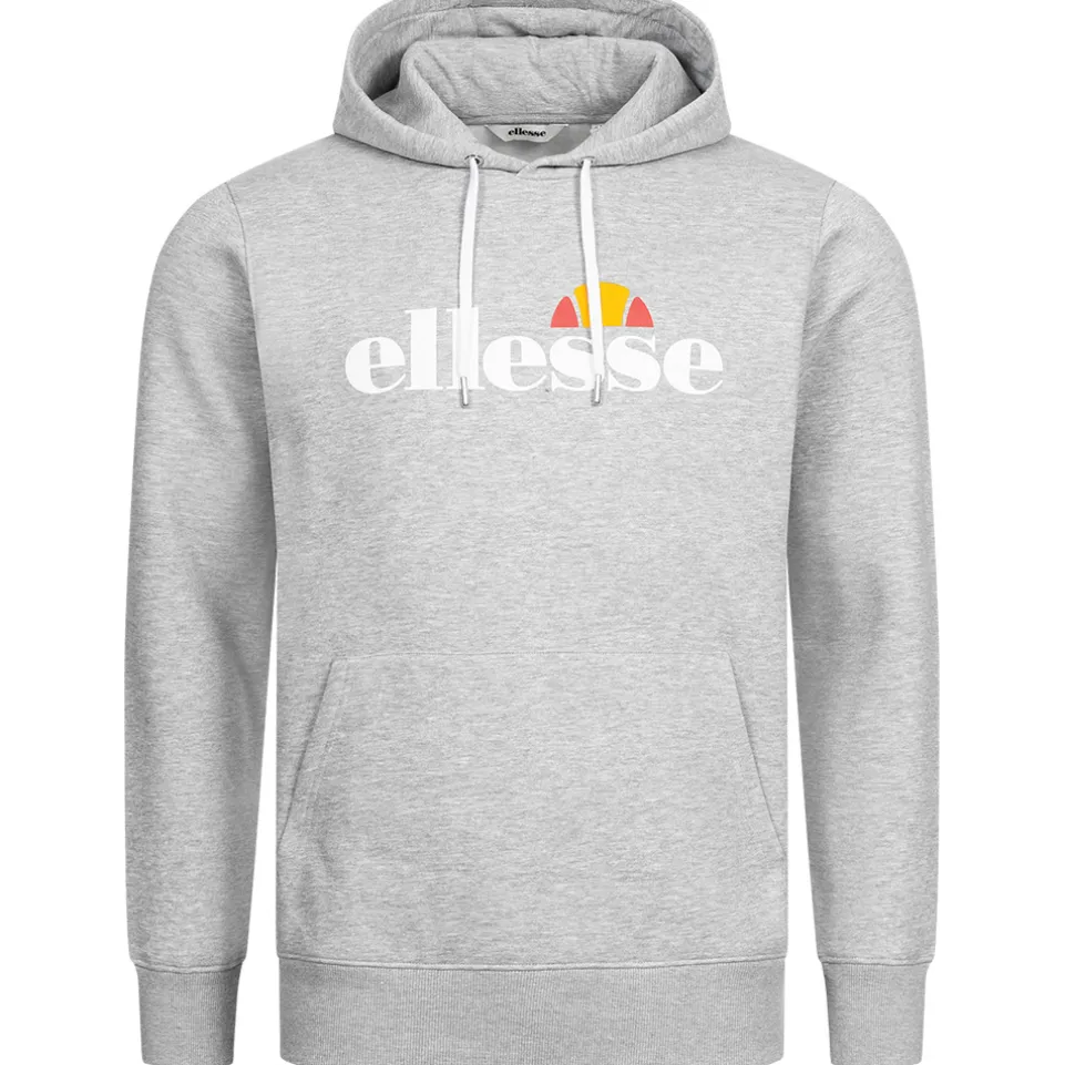 ellesse Monesiglio Hoody Herren Kapuzen Sweatshirt SOP23865-Lt Grey Marl