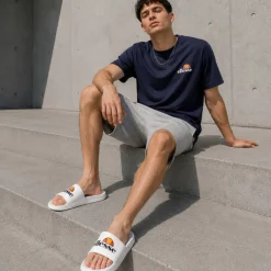 ellesse Slider Herren Badelatschen weiß Adelaide-White