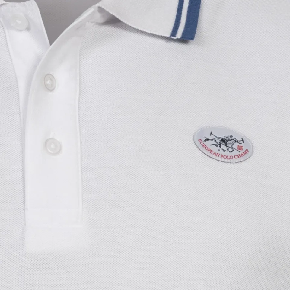 EUROPEAN POLO CHAMP Herren Polo-Shirt EPCPOLOS-WEISS