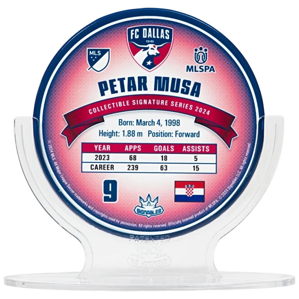 FC Dallas Petar Musa #9 Fußball Sammlerstück 14 cm 850056417365