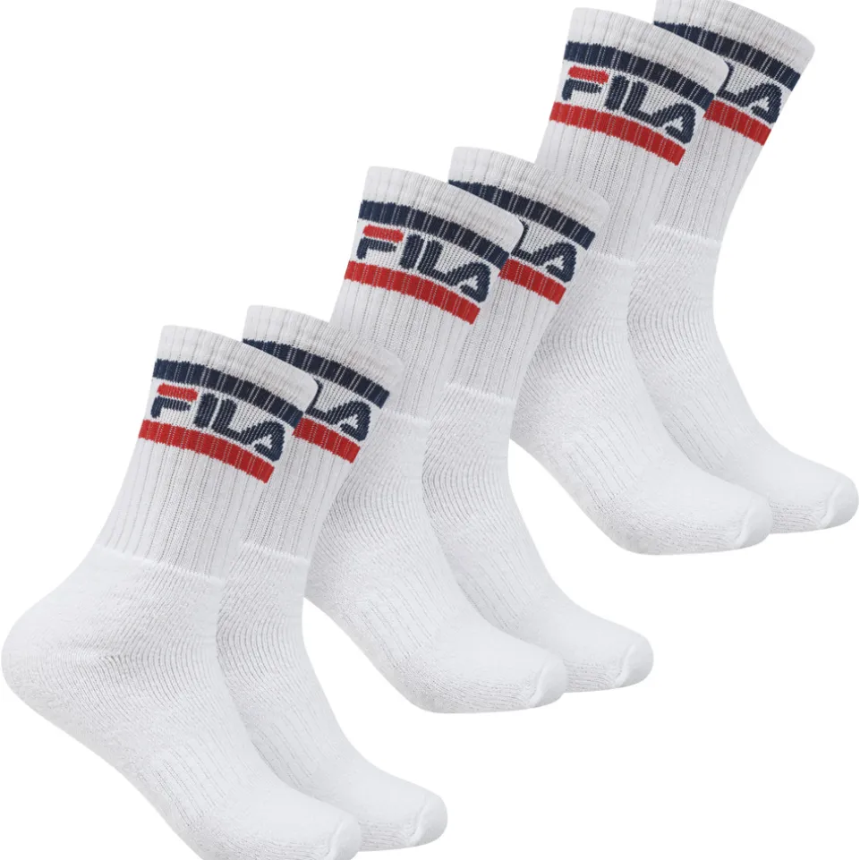 FILA Unisex Sportsocken "Falk" 3 Paar weiß FS24T001-100-White