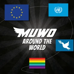 Friedensfahne MUWO "Around the World" Flagge 90x150cm