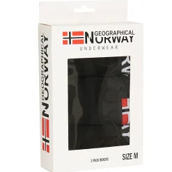 Geographical Norway Herren Boxershorts 3er-Pack schwarz Pack-3-Black