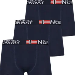 Geographical Norway Herren Boxershorts 3er-Pack navy Pack-3-Navy