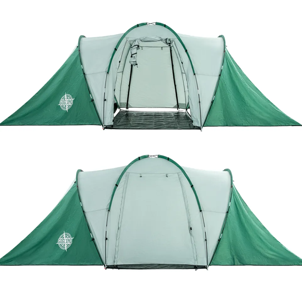 GOGLAND "Big Camping" Premium 6 Personen Zelt mit 2 Kabinen