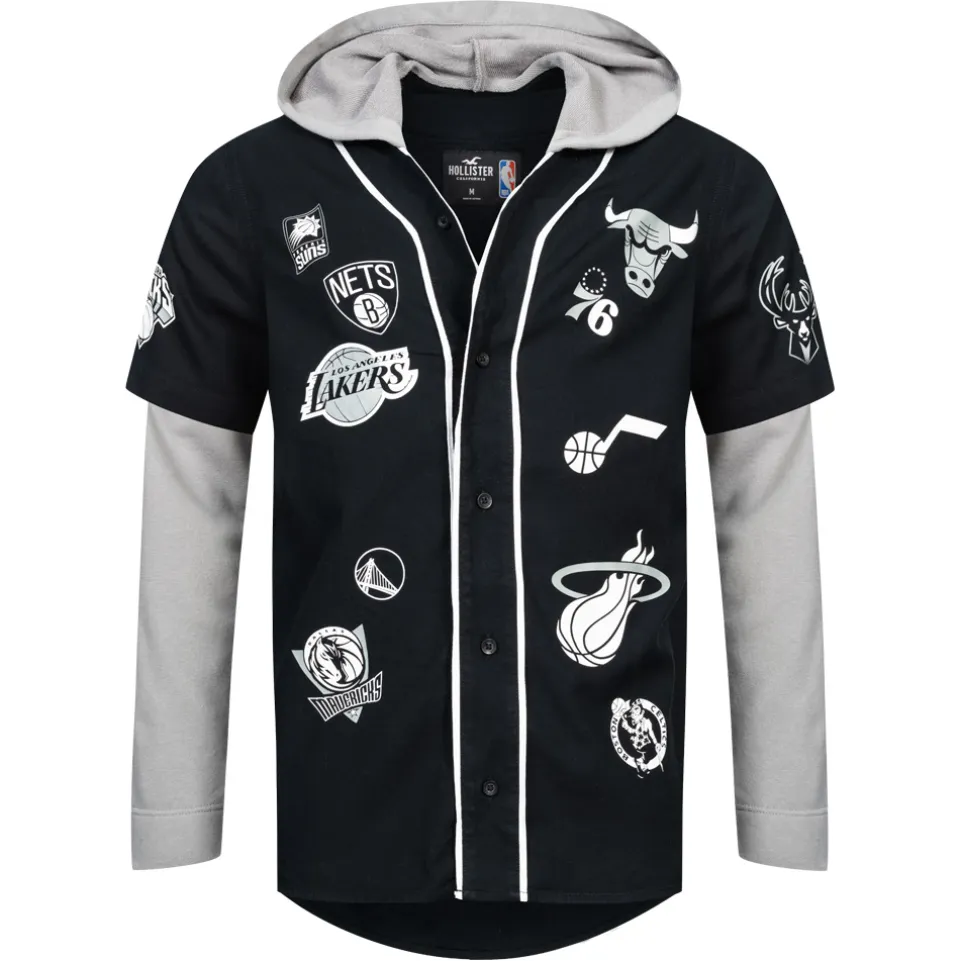 Hollister x NBA All Teams Button-Up Herren Hoodie 325-259-2631-900