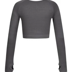 JELEX "Amelia" Damen Fitness Langarm Top grau