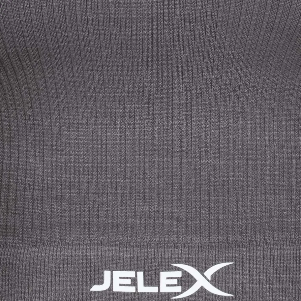 JELEX "Amelia" Damen Fitness Langarm Top grau