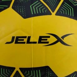 JELEX Bolzplatzheld Gummi Fußball schwarz-gelb
