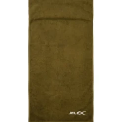 JELEX "100FIT" Fitness Handtuch mit Zip-Tasche armygrün