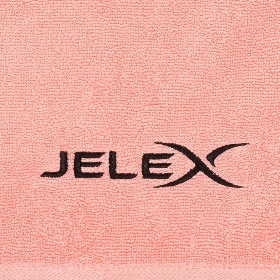 JELEX "100FIT" Fitness Handtuch mit Zip-Tasche rosa