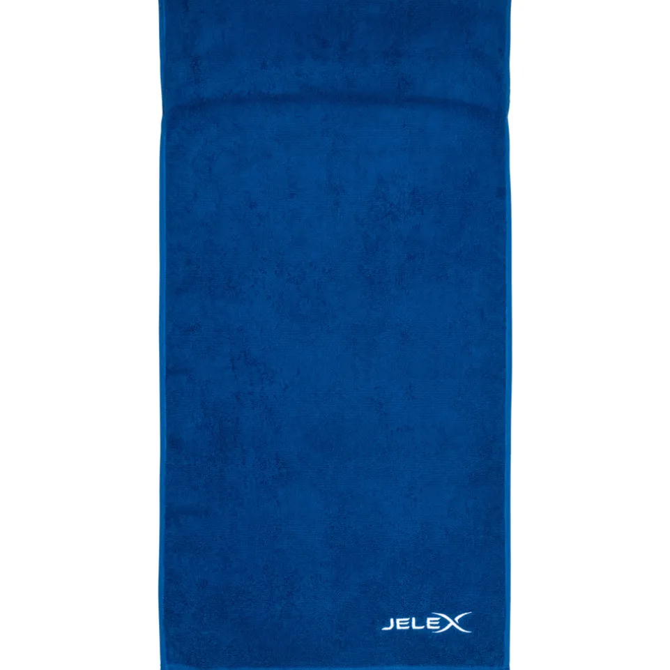 JELEX "100FIT" Fitness Handtuch mit Zip-Tasche royalblau