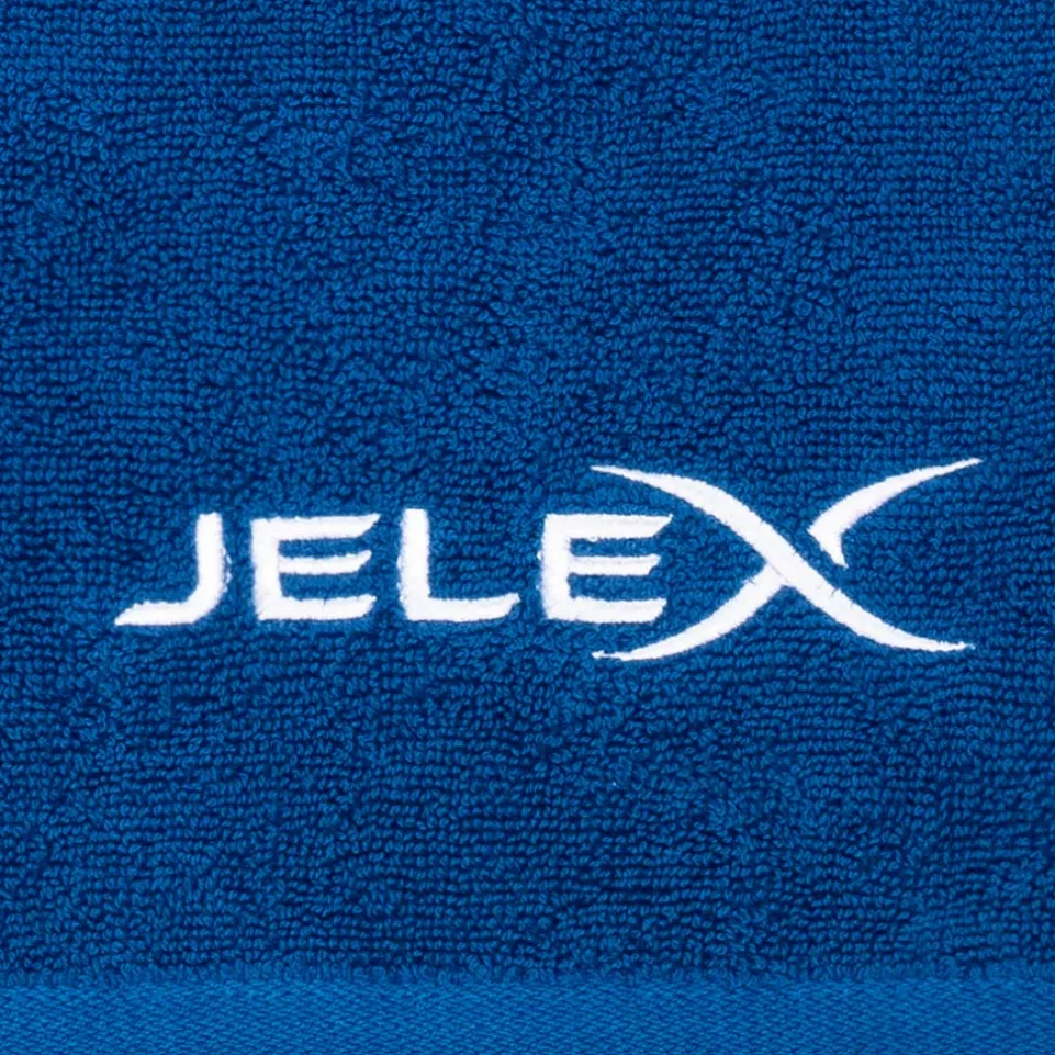 JELEX "100FIT" Fitness Handtuch mit Zip-Tasche royalblau