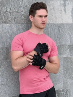 JELEX Fit gepolsterte Trainingshandschuhe schwarz-grau