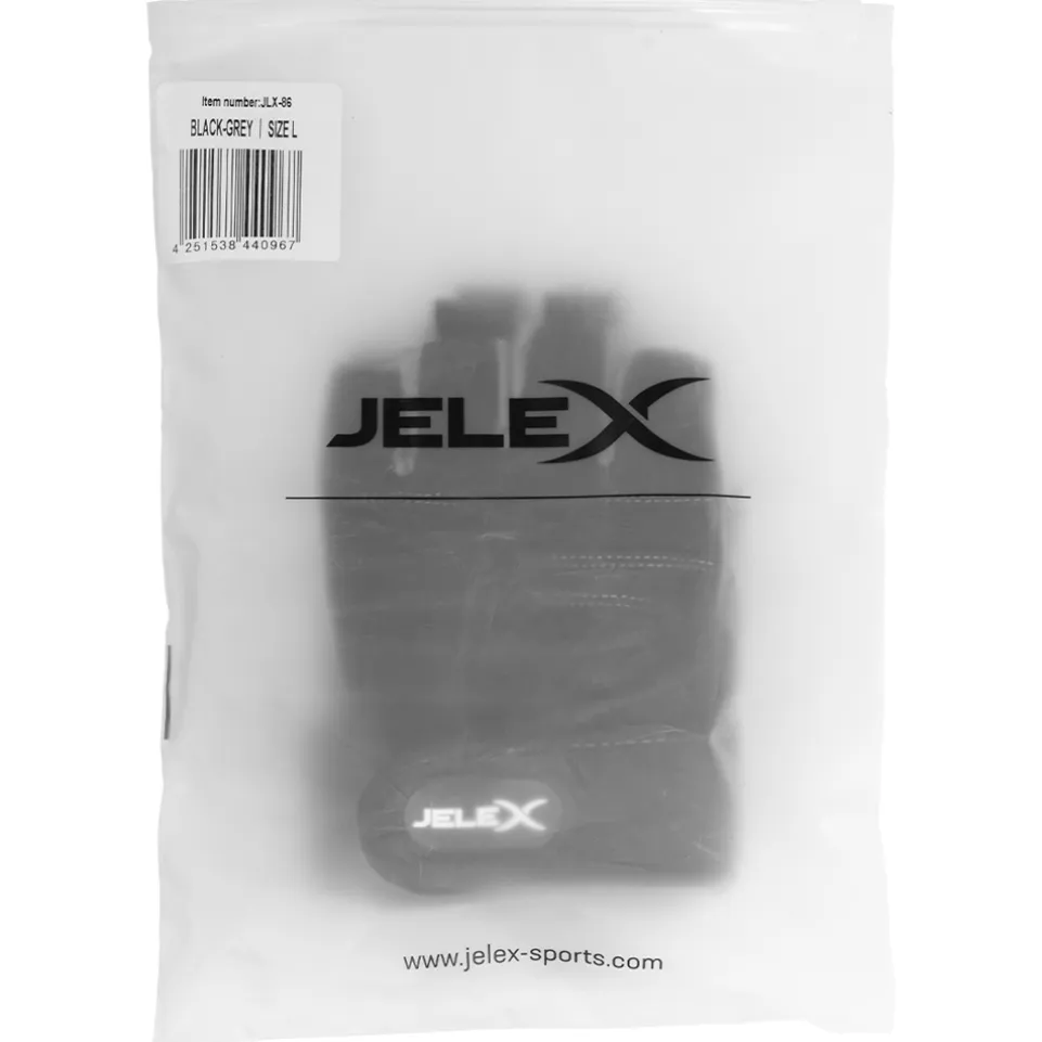 JELEX Fit gepolsterte Trainingshandschuhe schwarz-grau