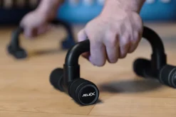 JELEX Gain Hard Push Up Bar Liegestützgriffe schwarz grau