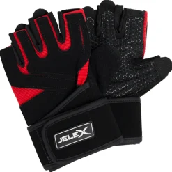 JELEX Power Premium gepolsterte Trainingshandschuhe schwarz-rot