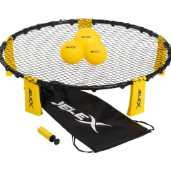 JELEX "Smash" Roundnet 6er-Set mit 3 Bällen gelb