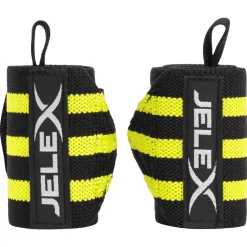 JELEX Strong Fitness Handgelenkbandagen schwarz-gelb