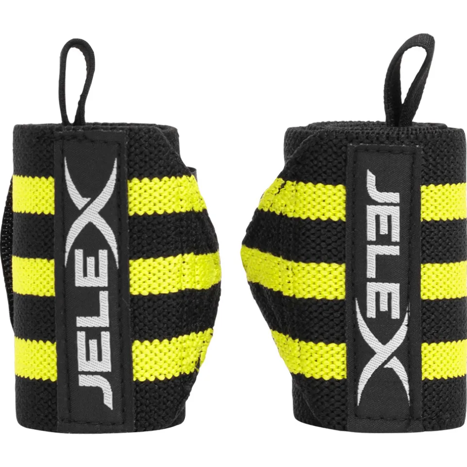 JELEX Strong Fitness Handgelenkbandagen schwarz-gelb
