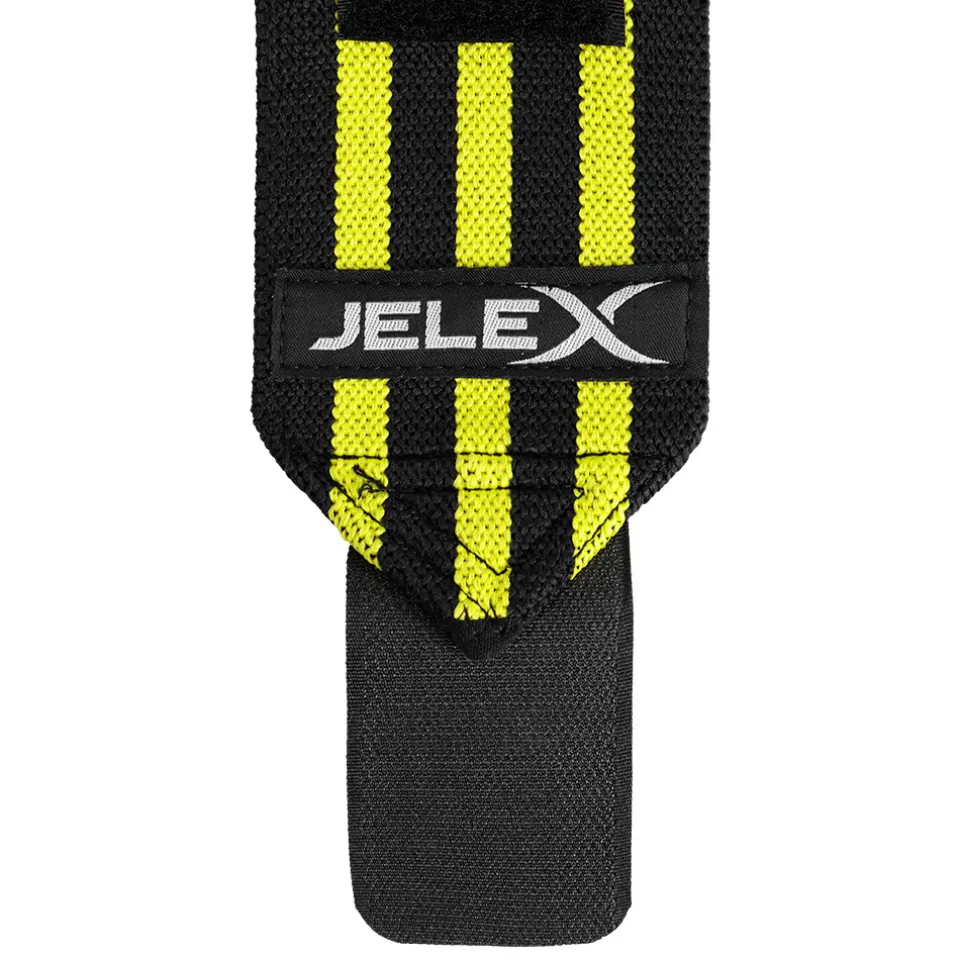 JELEX Strong Fitness Handgelenkbandagen schwarz-gelb